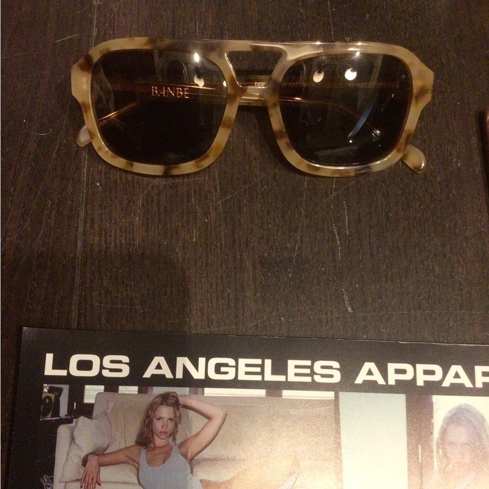 NEW! Banbe the Moss Tortoiseshell Sunglasses with Dark Lenses
